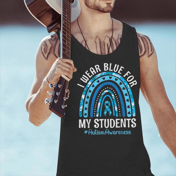 Happy Teacher I Wear Blue For My Students Autism Awareness Men Tank Top, gift for family, gift for coworker Happy Teacher I Wear Blue For My Students Autism Awareness Men Tank Top, gift for family, gift for coworker