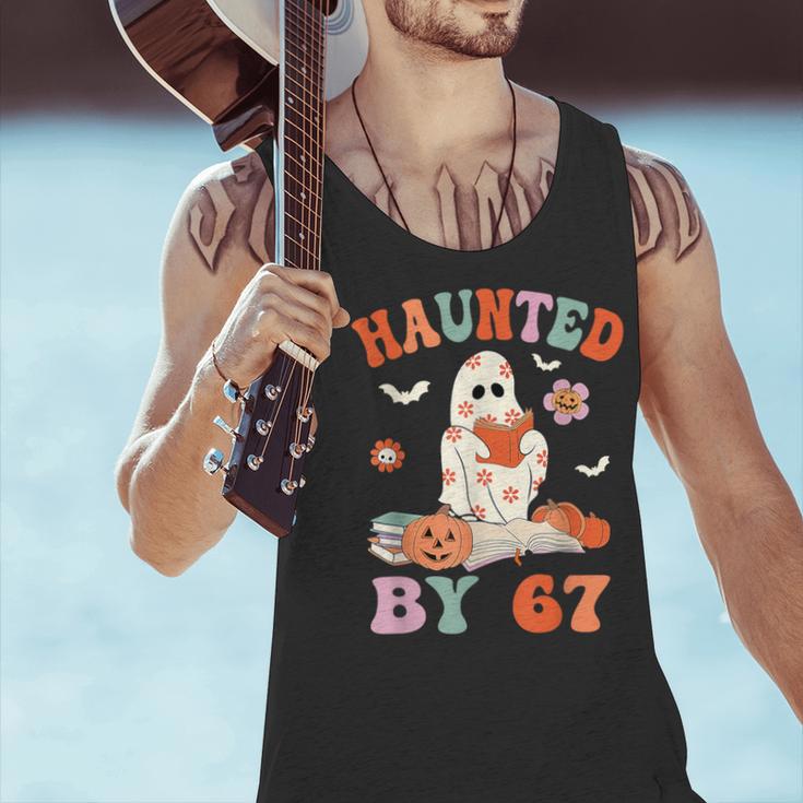 Haunted By 67 Boo Ghost Teacher 6 7 Halloween Costume Men Tank Top, gift for family, gift for coworker Haunted By 67 Boo Ghost Teacher 6 7 Halloween Costume Men Tank Top, gift for family, gift for coworker