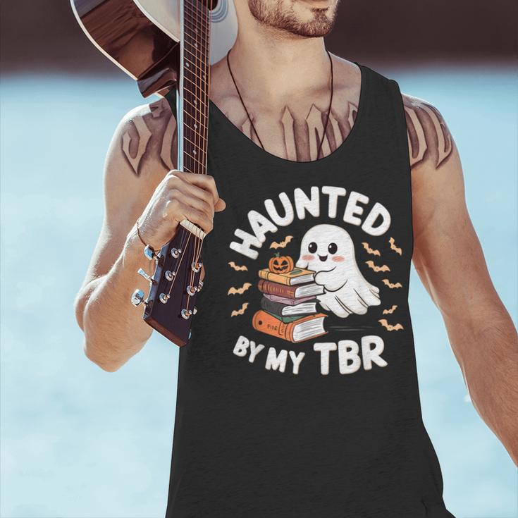 Haunted By My TBR Cute Ghost Book Reading Teacher Halloween Men Tank Top, gift for family, gift for coworker Haunted By My TBR Cute Ghost Book Reading Teacher Halloween Men Tank Top, gift for family, gift for coworker