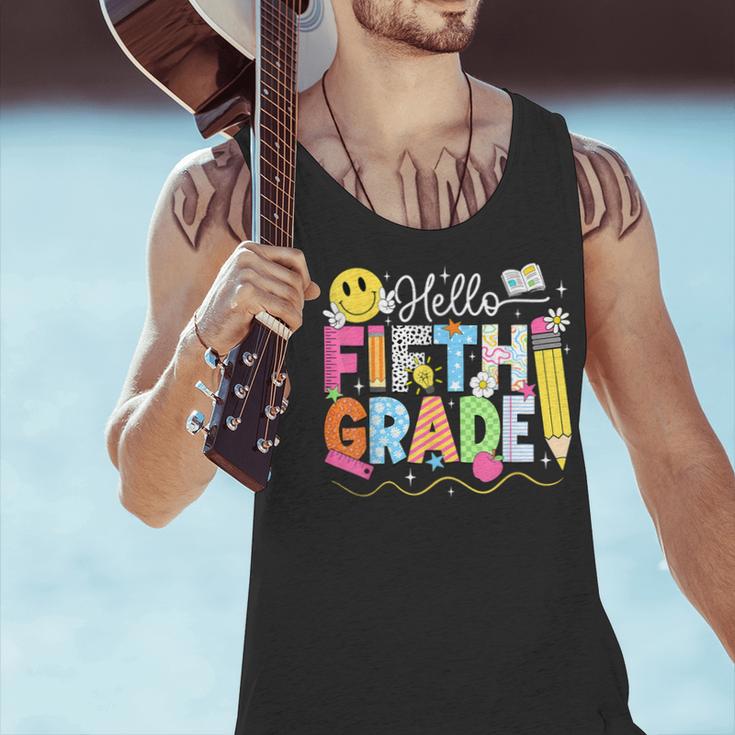 Hello Fifth Grade Team 5th Grade Back To School Teacher Kids Men Tank Top, gift for family, gift for coworker Hello Fifth Grade Team 5th Grade Back To School Teacher Kids Men Tank Top, gift for family, gift for coworker