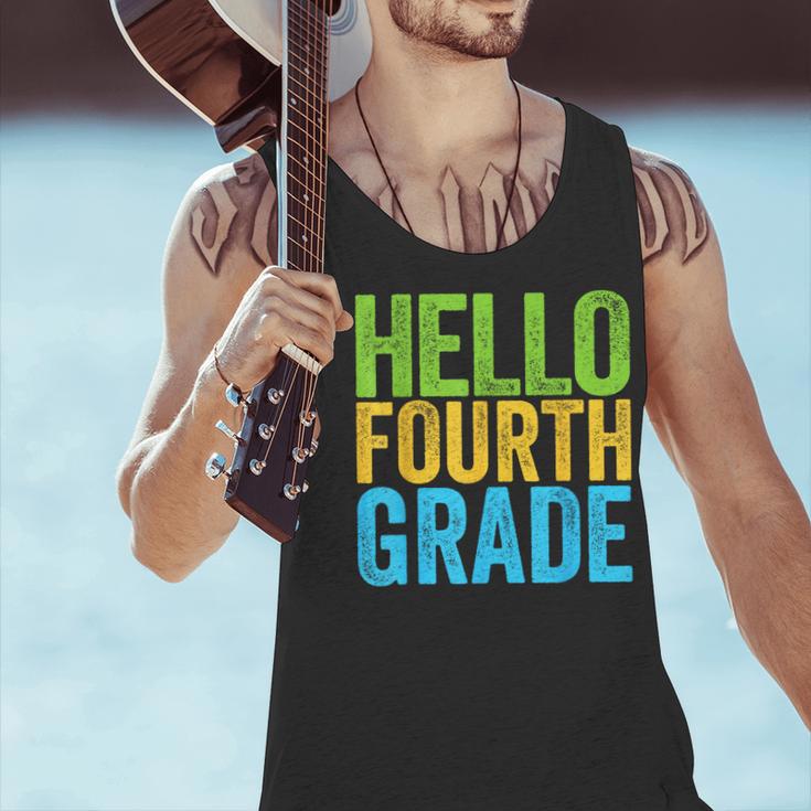 Hello Fourth Grade Shirt 4th Grade Boy Girl Student Teacher Men Tank Top, 4th Grade Teacher Tank Tops, gift for family, gift for coworker Hello Fourth Grade Shirt 4th Grade Boy Girl Student Teacher Men Tank Top, 4th Grade Teacher Tank Tops, gift for family, gift for coworker