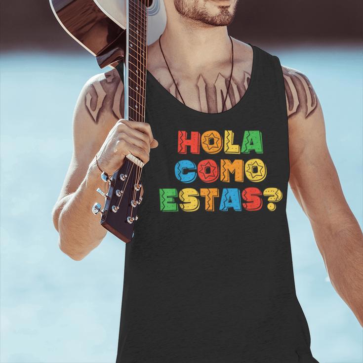 Hola Como Estas Spanish Teacher Fiesta Party Banners Men Tank Top, gift for family, gift for coworker Hola Como Estas Spanish Teacher Fiesta Party Banners Men Tank Top, gift for family, gift for coworker