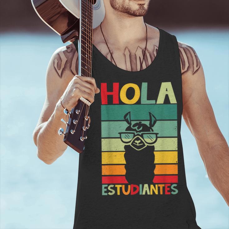 Hola Estudiantes Spanish Teacher Back To School 2025 Men Tank Top, gift for family, gift for coworker Hola Estudiantes Spanish Teacher Back To School 2025 Men Tank Top, gift for family, gift for coworker