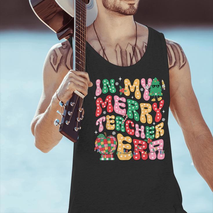 In My Holly Xmas Jolly Teacher Era Teacher Vibes Christmas Men Tank Top, gift for family, gift for coworker In My Holly Xmas Jolly Teacher Era Teacher Vibes Christmas Men Tank Top, gift for family, gift for coworker