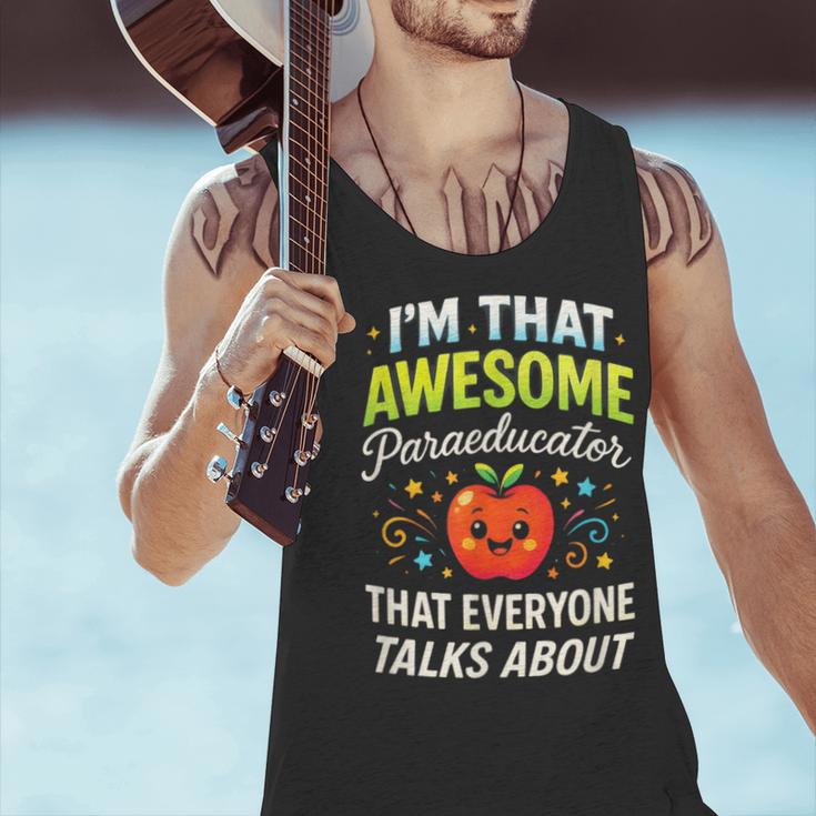 I'm That Awesome Paraeducator Teacher Men Tank Top, gift for family, gift for coworker