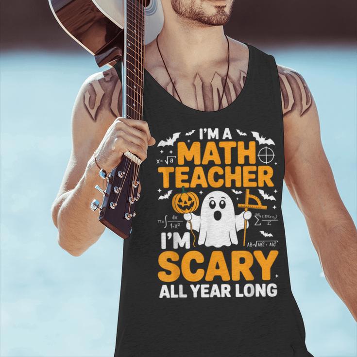 I'm A Math Teacher I'm Scary All Year Long Spooky Halloween Men Tank Top, gift for family, gift for coworker I'm A Math Teacher I'm Scary All Year Long Spooky Halloween Men Tank Top, gift for family, gift for coworker