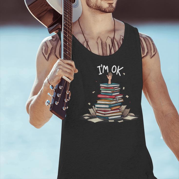 I'm Ok Read Book Reading Nerd Librarian Teacher School Men Tank Top, gift for family, gift for coworker I'm Ok Read Book Reading Nerd Librarian Teacher School Men Tank Top, gift for family, gift for coworker
