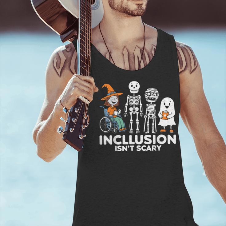 Inclusion Isn't Scary SLP Halloween Costume Sped Teacher Men Tank Top, gift for family, gift for coworker Inclusion Isn't Scary SLP Halloween Costume Sped Teacher Men Tank Top, gift for family, gift for coworker