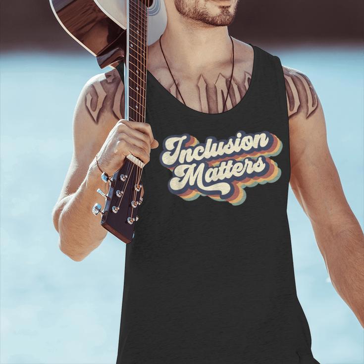 Inclusion Matters Retro Special Education Teacher Women Men Tank Top, gift for family, gift for coworker Inclusion Matters Retro Special Education Teacher Women Men Tank Top, gift for family, gift for coworker