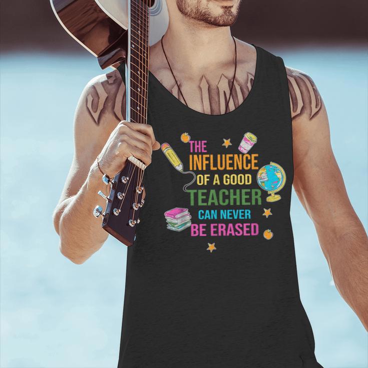 The Influence Of A Good Teacher Can Never Be Erased Quote Men Tank Top, gift for family, gift for coworker The Influence Of A Good Teacher Can Never Be Erased Quote Men Tank Top, gift for family, gift for coworker