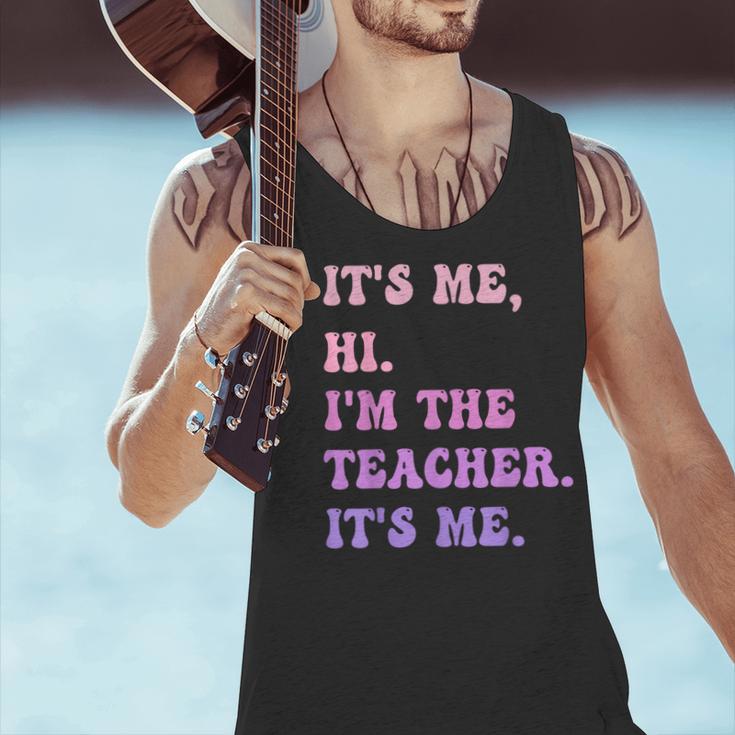 It's Me Hi I'm The TEACHER It's Me Teacher Educator Men Tank Top, gift for family, gift for coworker