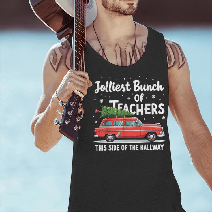 Jolliest Bunch Of Teachers This Side Of The Hallway Xmas PJ Men Tank Top, gift for family, gift for coworker Jolliest Bunch Of Teachers This Side Of The Hallway Xmas PJ Men Tank Top, gift for family, gift for coworker