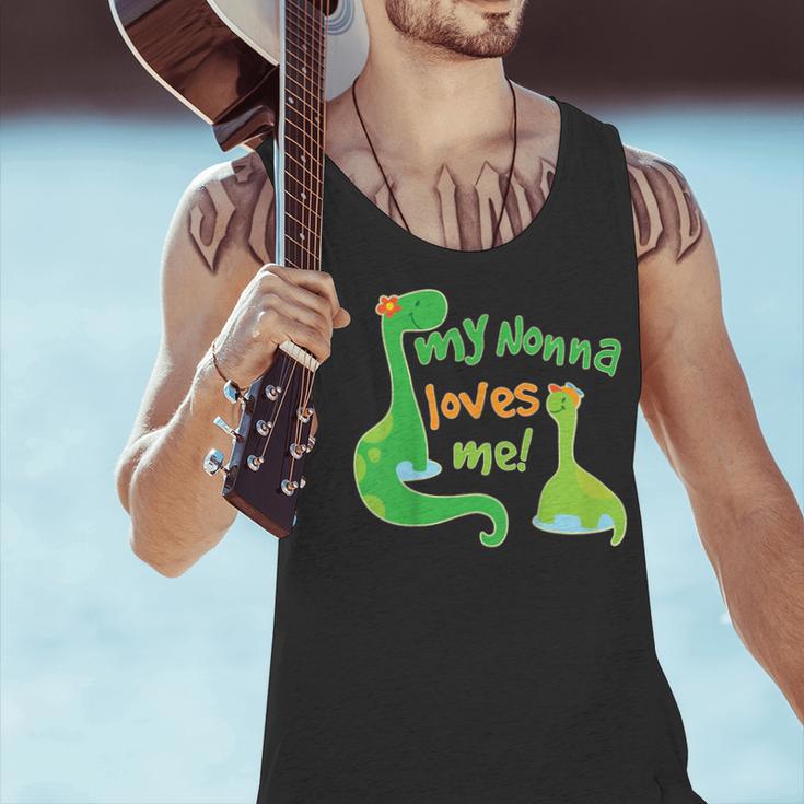 Kids My Nonna Loves Me Dinosaur Grandson Men Tank Top
