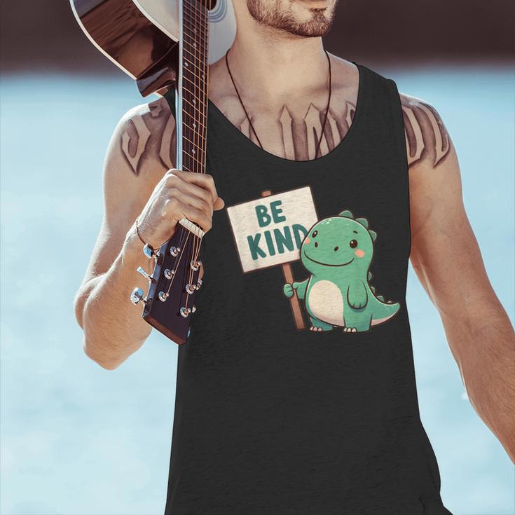 Be Kind Teacher Anti-Bullying Dino Kindness Women Men Boys Men Tank Top, gift for family, gift for coworker