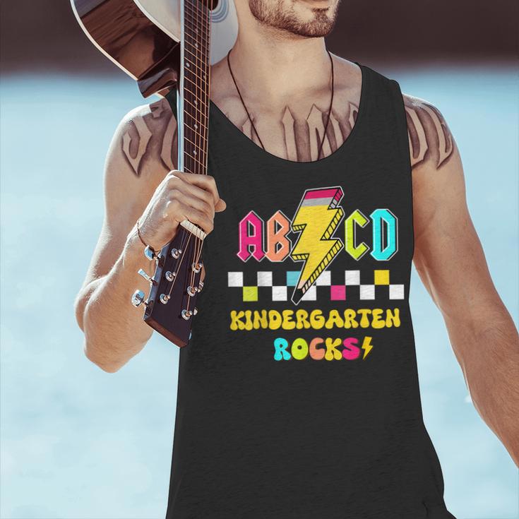 Kindergarten ABCD Rocks Teacher Student Back To School Men Tank Top, gift for family, gift for coworker Kindergarten ABCD Rocks Teacher Student Back To School Men Tank Top, gift for family, gift for coworker