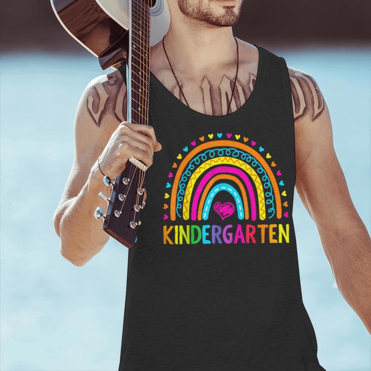 Kindergarten Rainbow Girls Boys Teacher First Day Of School Men Tank Top, gift for family, gift for coworker Kindergarten Rainbow Girls Boys Teacher First Day Of School Men Tank Top, gift for family, gift for coworker