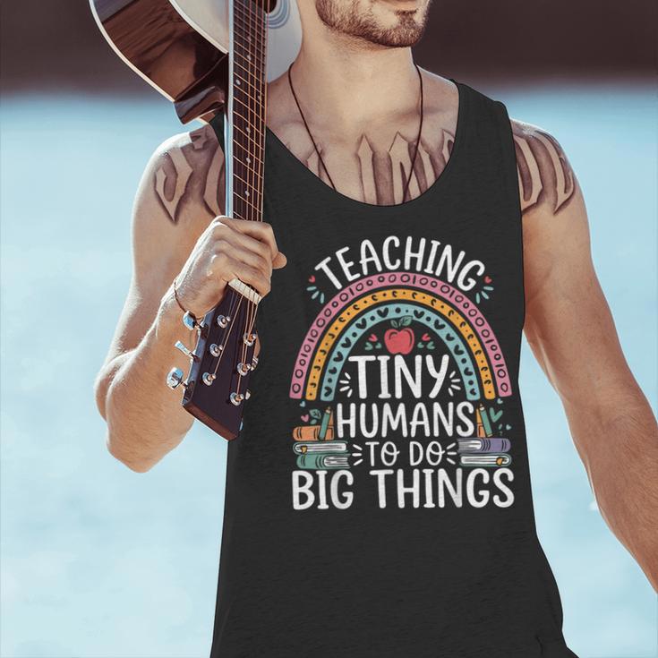 Kindergarten Teacher Tiny Humans Pre-School Teacher Men Tank Top, gift for family, gift for coworker