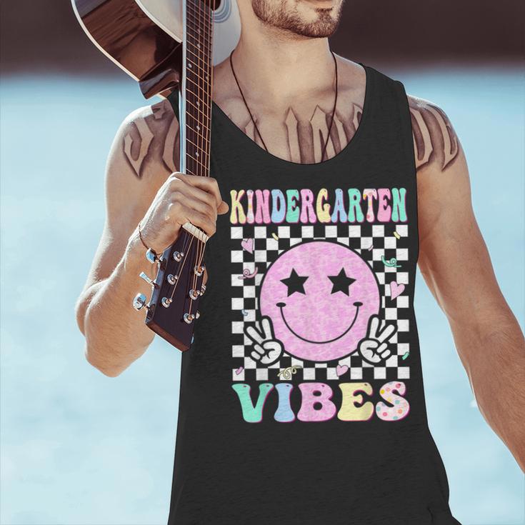 Kindergarten Vibes First Day Of School Kindergarten Teacher Men Tank Top, gift for family, gift for coworker Kindergarten Vibes First Day Of School Kindergarten Teacher Men Tank Top, gift for family, gift for coworker