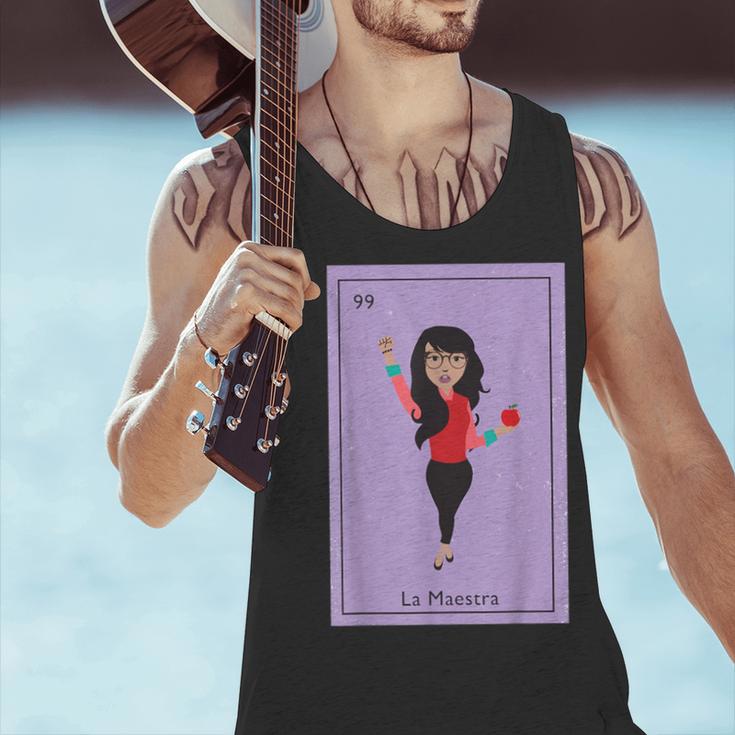 La Maestra Mexican Bingo Card Teacher Lottery Card Men Tank Top, gift for family, gift for coworker La Maestra Mexican Bingo Card Teacher Lottery Card Men Tank Top, gift for family, gift for coworker