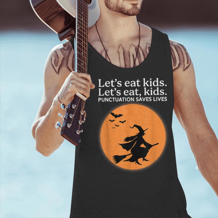 Let's Eat Kids Punctuation Saves Live Witch Grammar Teacher Men Tank Top, gift for family, gift for coworker Let's Eat Kids Punctuation Saves Live Witch Grammar Teacher Men Tank Top, gift for family, gift for coworker