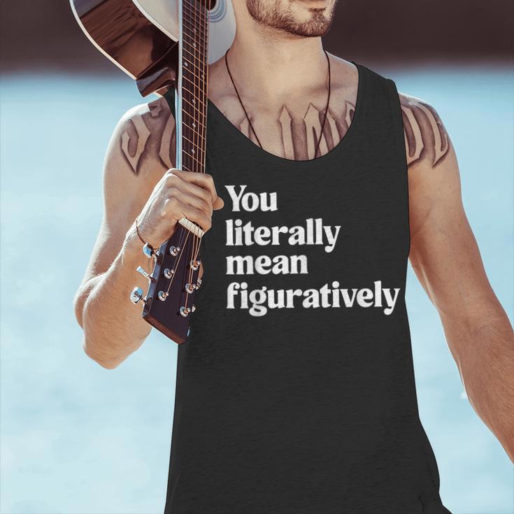 You Literally Mean Figuratively English Teacher Men Tank Top, English Teacher Tank Tops, gift for family, gift for coworker You Literally Mean Figuratively English Teacher Men Tank Top, English Teacher Tank Tops, gift for family, gift for coworker