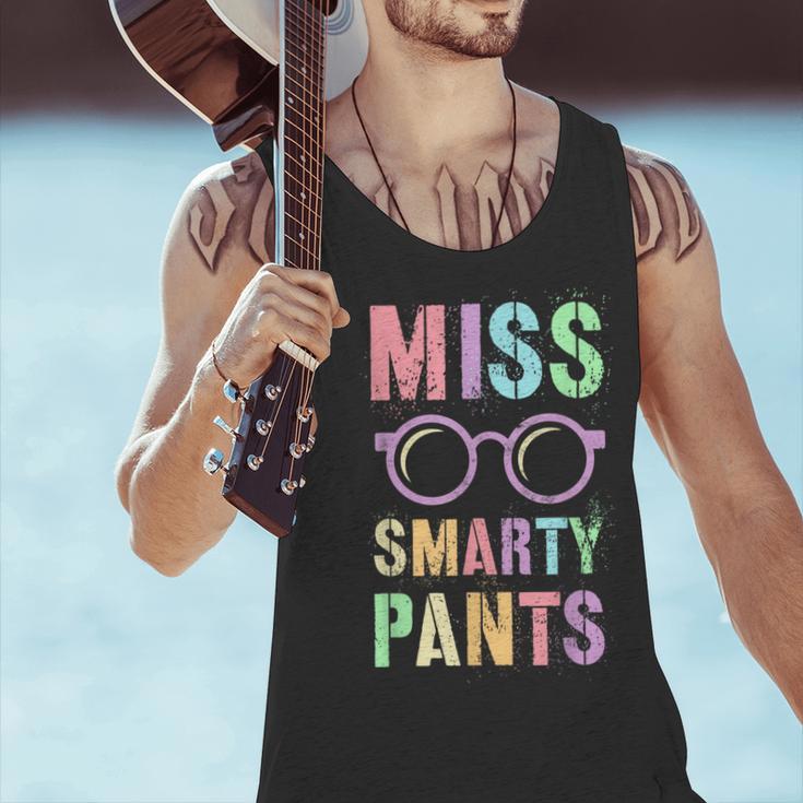 Little MISS SMARTY PANTS School Grad Teacher Last Day Men Tank Top, gift for family, gift for coworker