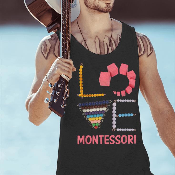 Love Montessori Education Math Teacher Men Tank Top, gift for family, gift for coworker