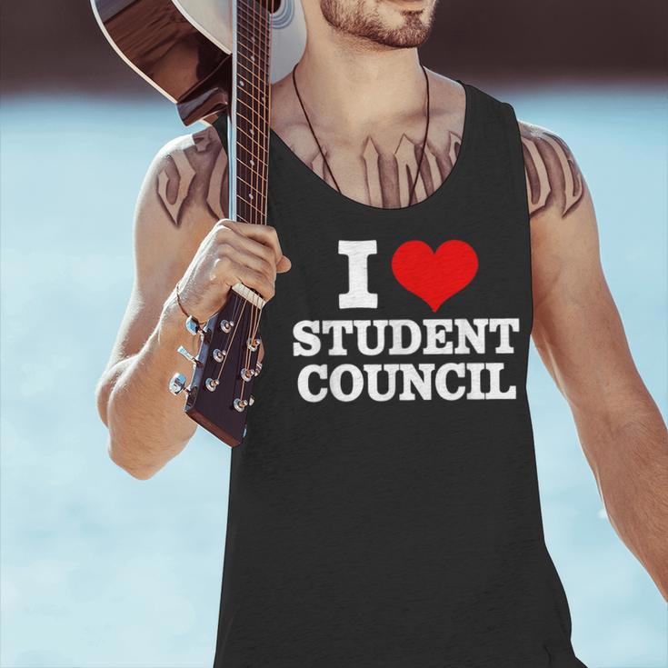 I Love Student Council Student Teacher Men Tank Top, gift for family, gift for coworker
