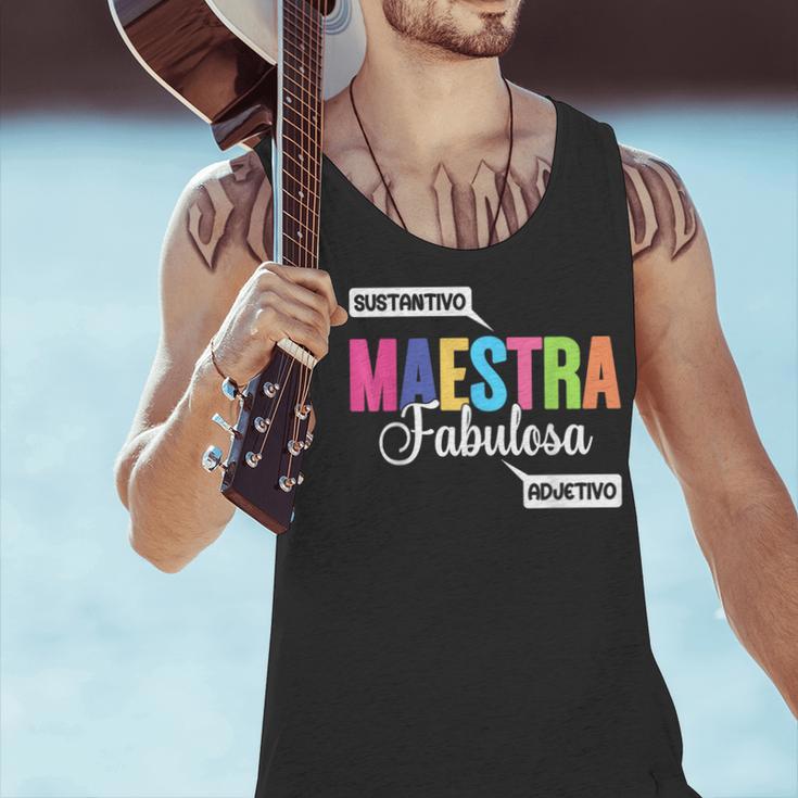 Maestra Fabulosa Bilingual Spanish Espanol Teacher School Men Tank Top, gift for family, gift for coworker Maestra Fabulosa Bilingual Spanish Espanol Teacher School Men Tank Top, gift for family, gift for coworker