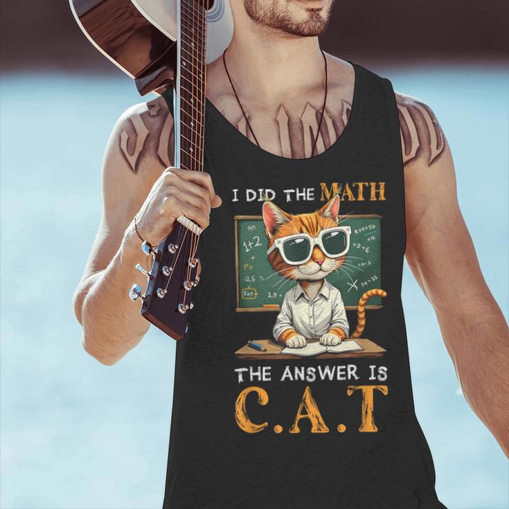 I Did The Math The Answer Is Cats Math Cat Teacher Men Tank Top, gift for family, gift for coworker I Did The Math The Answer Is Cats Math Cat Teacher Men Tank Top, gift for family, gift for coworker