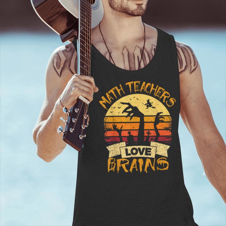 Math Teacher Shirt Math Teachers Love Brains Halloween Math For Men Women Men Tank Top, gift for family, gift for coworker