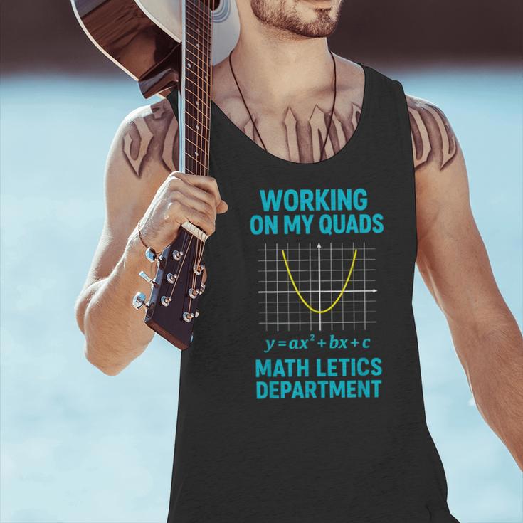 Mathletics Working On My Quads Algebra Math Teacher Men Tank Top, gift for family, gift for coworker