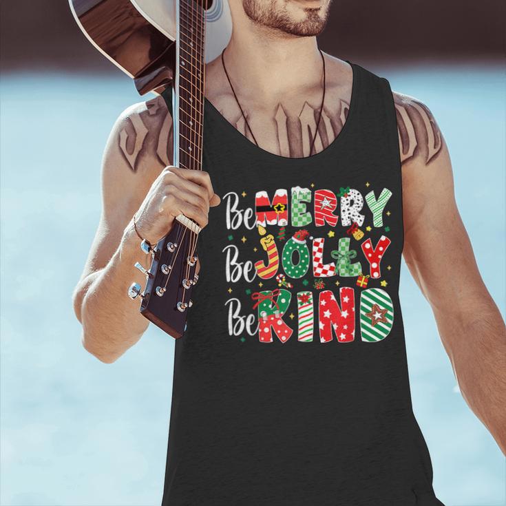 Be Merry Be Jolly Be Kind Merry Christmas Teacher Xmas PJs Men Tank Top, gift for family, gift for coworker
