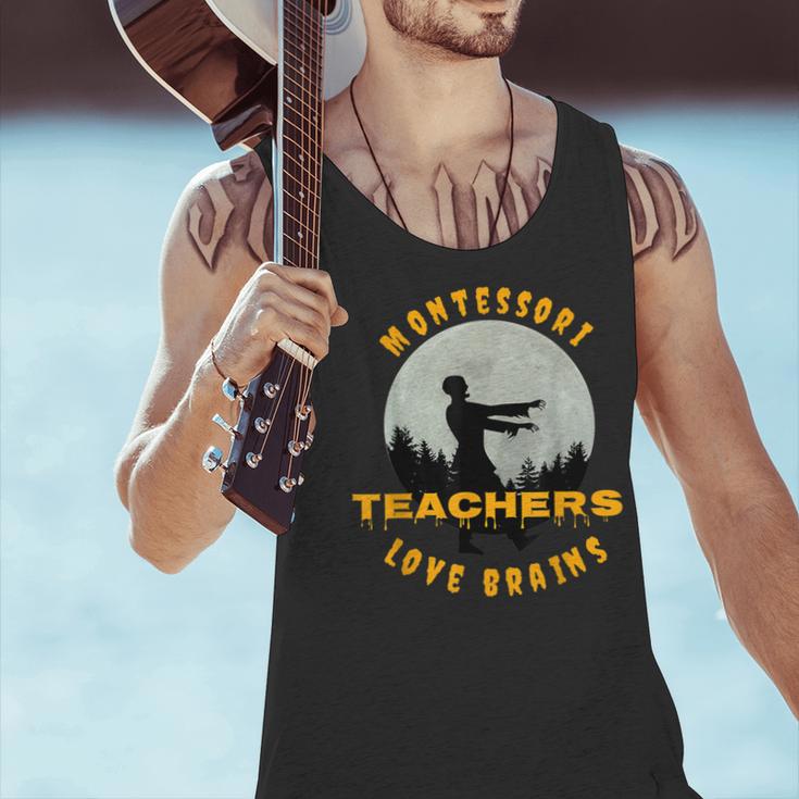 Montessori Teachers Love Brains Halloween Novelty Men Women Men Tank Top, gift for family, gift for coworker Montessori Teachers Love Brains Halloween Novelty Men Women Men Tank Top, gift for family, gift for coworker