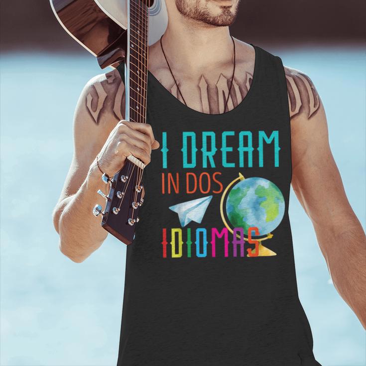 Multilingual Teacher In Dos Idiomas Linguist Language Men Tank Top, gift for family, gift for coworker Multilingual Teacher In Dos Idiomas Linguist Language Men Tank Top, gift for family, gift for coworker