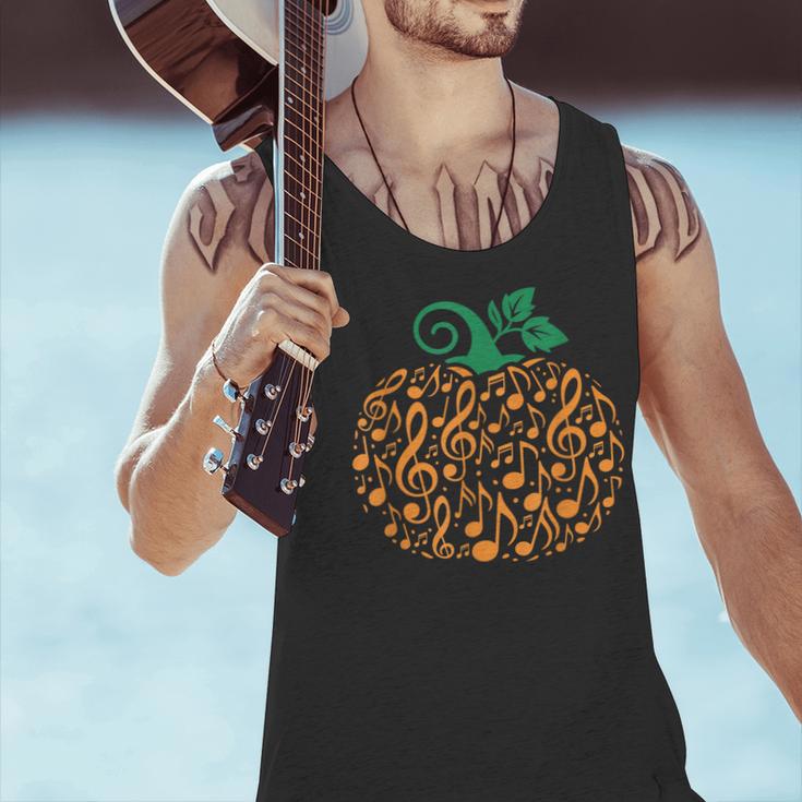 Music Notes Pumpkin Music Teacher Halloween Men Tank Top, gift for family, gift for coworker