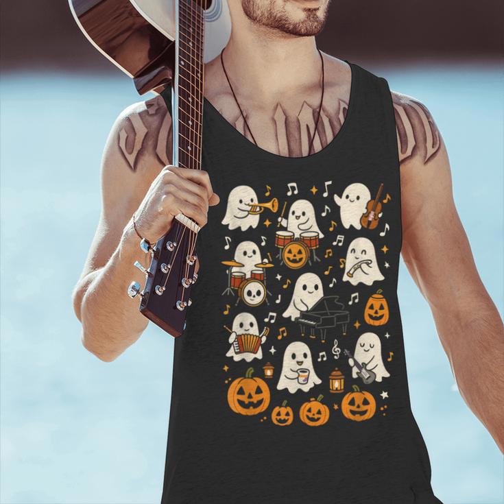 Music Teacher Orchestra Shirt Spooky Halloween Ghost Band Men Tank Top, gift for family, gift for coworker Music Teacher Orchestra Shirt Spooky Halloween Ghost Band Men Tank Top, gift for family, gift for coworker