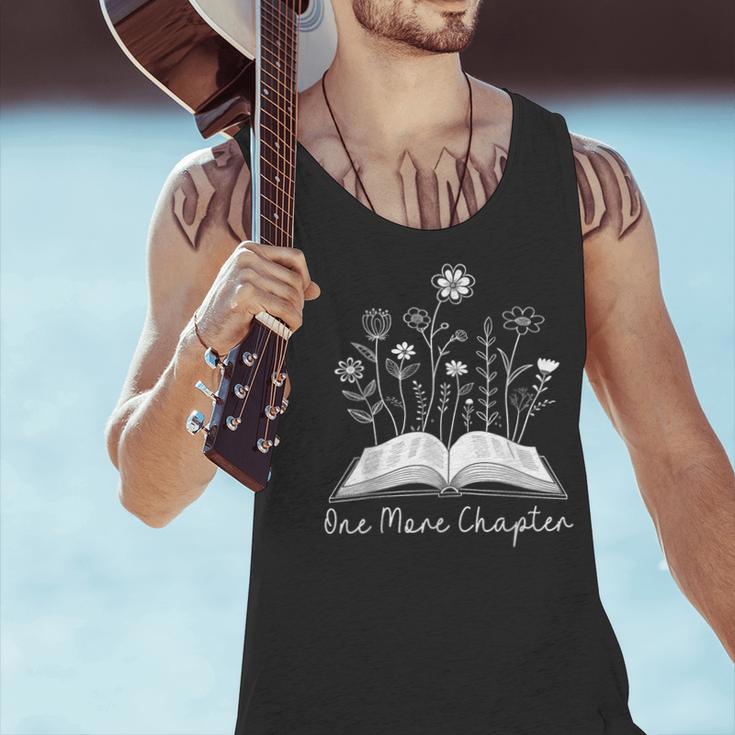 One-More Chapter Wildflower Reading Teacher Library Bookish Men Tank Top, gift for family, gift for coworker One-More Chapter Wildflower Reading Teacher Library Bookish Men Tank Top, gift for family, gift for coworker