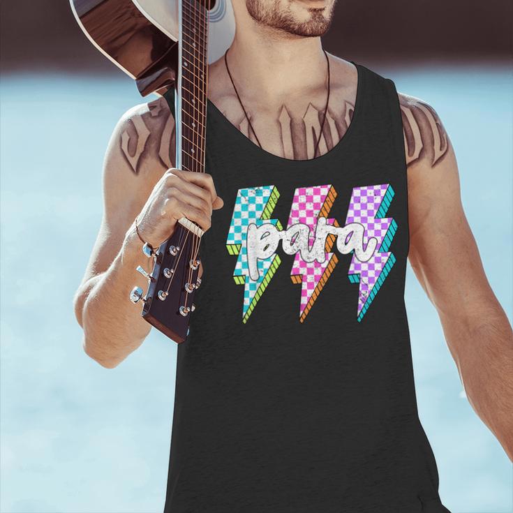 Para Squad Paraprofessional Teacher Lightning Bolt Men Tank Top, gift for family, gift for coworker Para Squad Paraprofessional Teacher Lightning Bolt Men Tank Top, gift for family, gift for coworker
