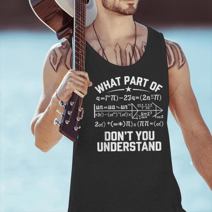 What Part Of Don't You Understand Math Teacher Men Tank Top, gift for family, gift for coworker
