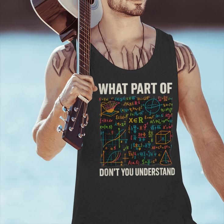 What Part Of Don't You Understand Math Teacher Men Tank Top, gift for family, gift for coworker