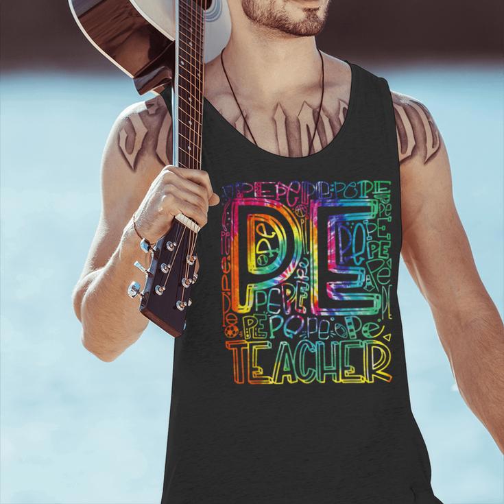 PE Teacher Phys Ed Tie Dye Physical Education Appreciation Men Tank Top, Pe Teacher Tank Tops, gift for family, gift for coworker PE Teacher Phys Ed Tie Dye Physical Education Appreciation Men Tank Top, Pe Teacher Tank Tops, gift for family, gift for coworker