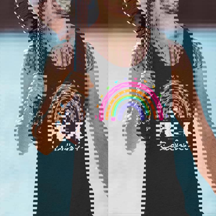 Pre-K Teacher Cute Pre Kindergarten For Teachers Rainbow For Men Women Kids Men Tank Top, gift for family, gift for coworker