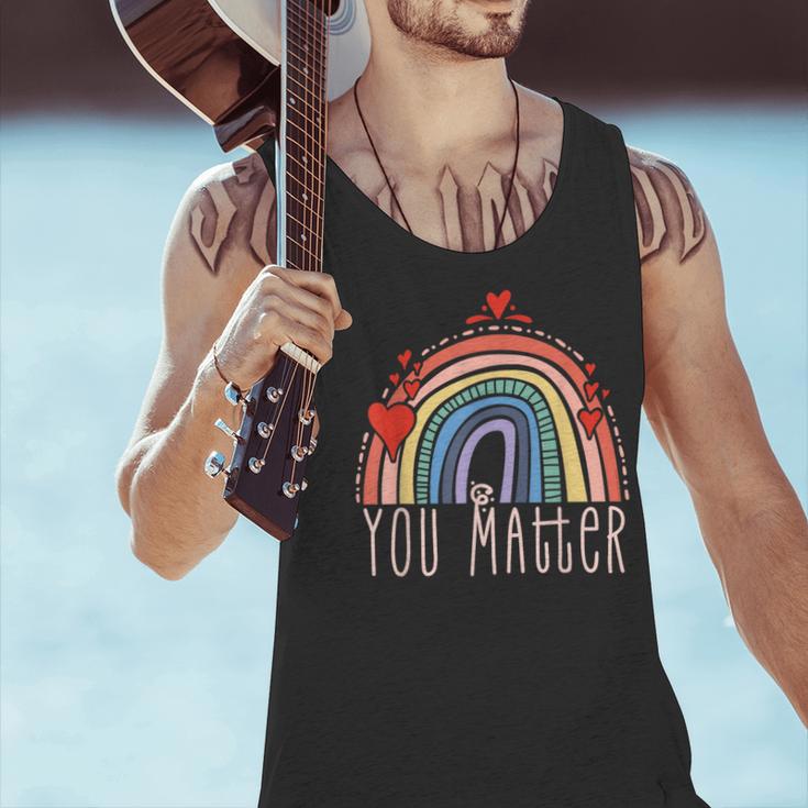 Pretty YOU MATTER Rainbow Positive Message Teachers Kids Men Tank Top, gift for family, gift for coworker Pretty YOU MATTER Rainbow Positive Message Teachers Kids Men Tank Top, gift for family, gift for coworker