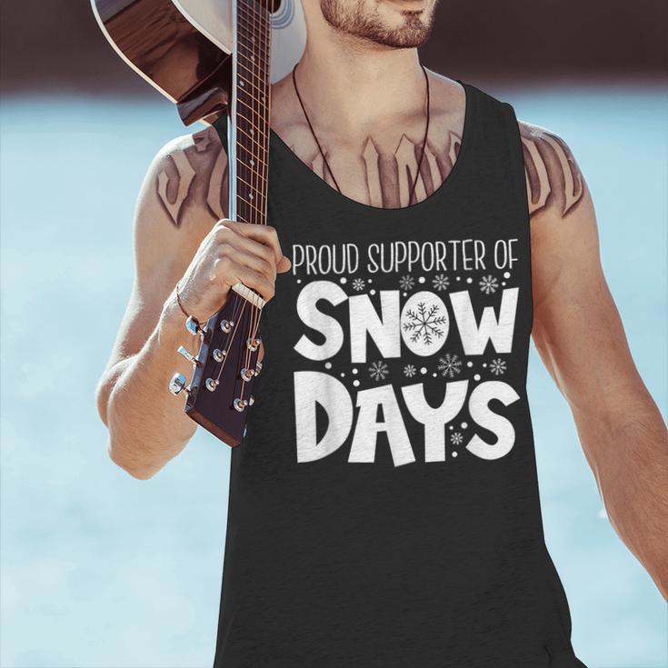 Proud Supporter Of Snow Days Teacher Christmas Men Women Men Tank Top, gift for family, gift for coworker