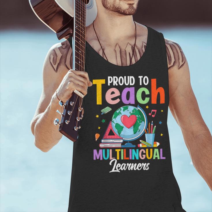 Proud To Teach Multilingual Learner ESL English Teacher Men Tank Top, Esl Teacher Tank Tops, English Teacher Tank Tops, gift for family, gift for coworker