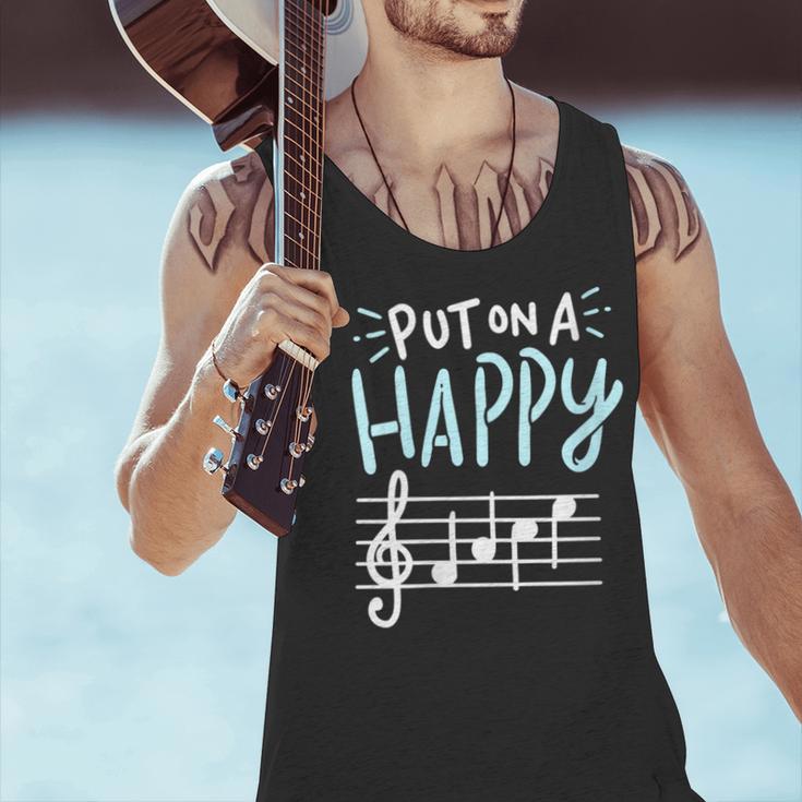 Put On A Happy Face Music Music Teacher Men Tank Top, gift for family, gift for coworker Put On A Happy Face Music Music Teacher Men Tank Top, gift for family, gift for coworker