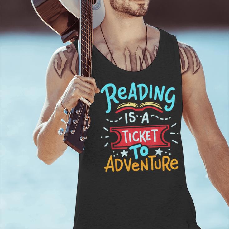 Reading Adventure Library Student Teacher Book Men Tank Top, gift for family, gift for coworker