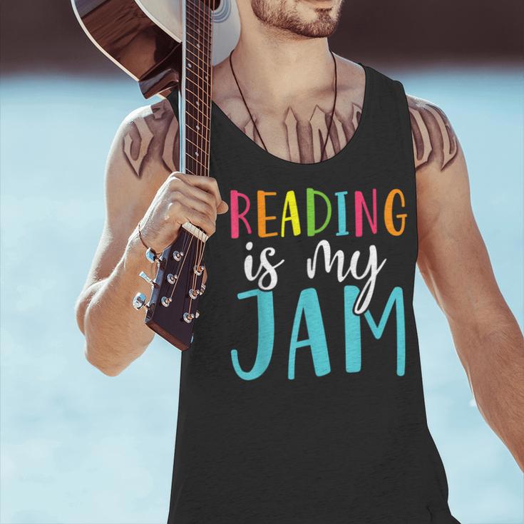 Reading Is My Jam Back To School Teacher Men Tank Top, gift for family, gift for coworker Reading Is My Jam Back To School Teacher Men Tank Top, gift for family, gift for coworker