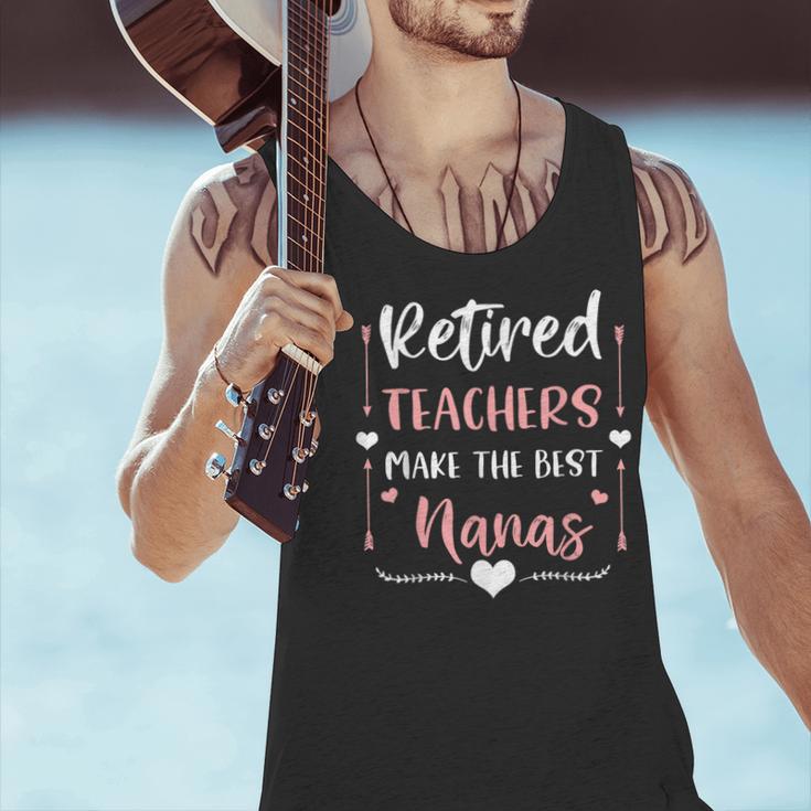 Retired Teachers Make The Best Nanas Cute G Ma Nana Grandma Men Tank Top, gift for family, gift for coworker